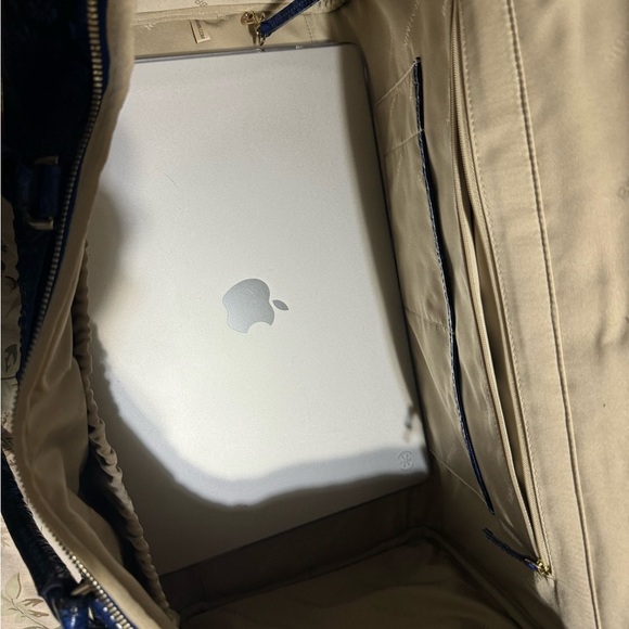 Rare!Brahmin Talulla Blue viper Ombre Melbourne Genuine Leather Travel bag large - Picture 11 of 11